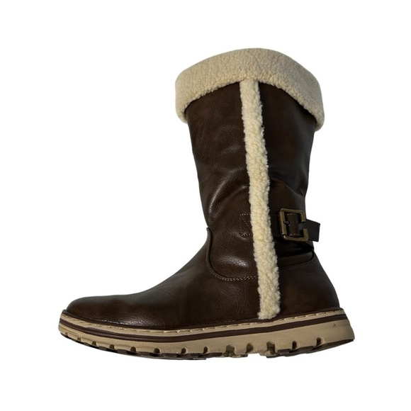 Cliffs by White Mountain Kesha Round Toe Brown Boots 10 - Picture 13 of 15